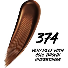 Maybelline Super Stay Up to 24HR Skin Tint, base de maquillaje de cobertura ligera a media radiante, maquillaje con vitamina C, 374, 1 unidad