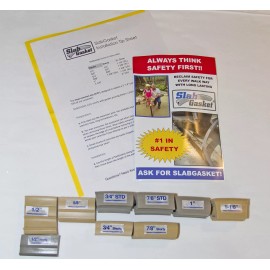 SlabGasket Expansion Joint Replacement - Sample Pack for Test Fitting