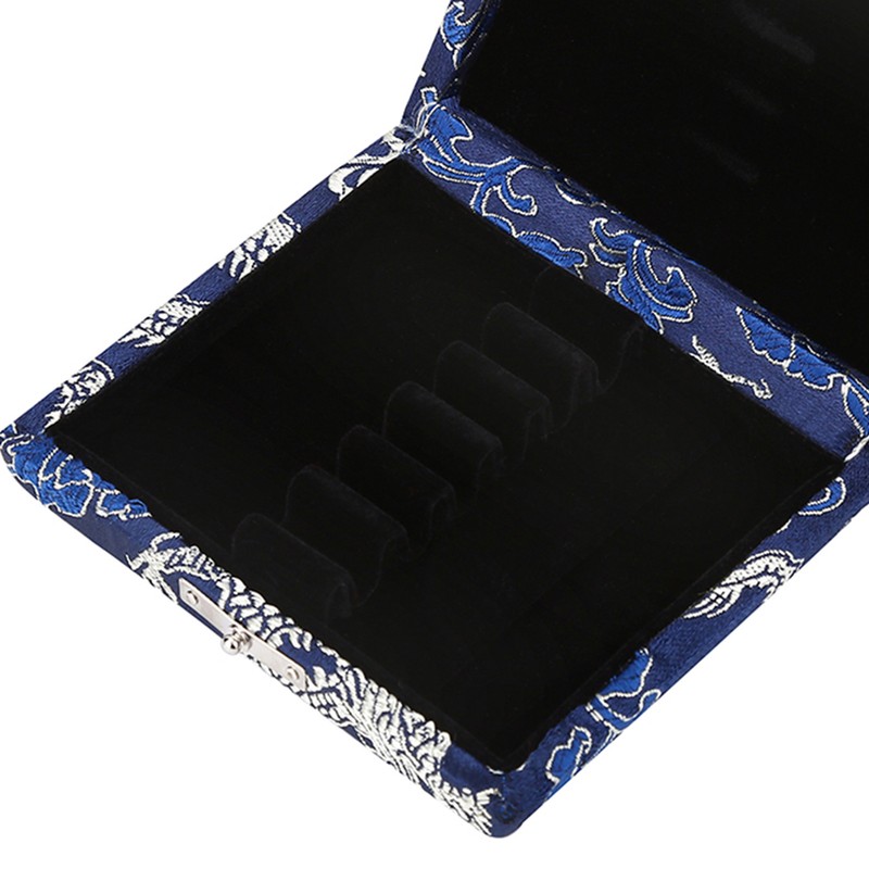 Wooden Silk Cloth Cover Reed Case Holder Storage Box for