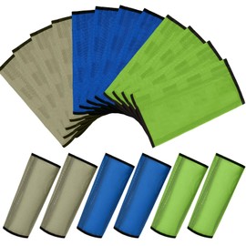 Jexine 12 Fly Boots for Horse Set of 12 Loose Breathable Mesh Horse Fly Sheets Protective Horse Leg Wraps Leggings for Preventing Flies and Mosquitoes Bites (Blue, Green, Brown)