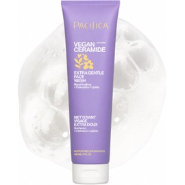 Pacifica Vegan Ceramide Extra Gentle Face Wash, 5.0 Ounce/148 ml
