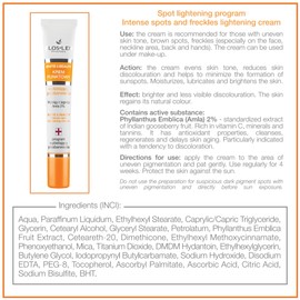 FLOSLEK Brightening Dot Cream for Spots and Freckles, 20 ml, Bleach Cream Reduces the Intensity of Discoloration, Soothes Redness and Protects the Skin, Dermatologically Tested
