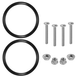 RPBKE T1003-7VP 3" Replacement Seal with Hardware for Valterra RV Waste Sewer Valve, Waste Valve Seal for Camper Water Holding Tank, Leak-Proof Seal for RV Black Water Septic Tank Sewer Valve, 2 Set