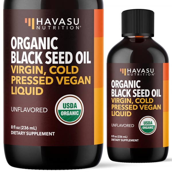 Organic Black Seed Oil Cold Pressed Liquid - Black Cumin