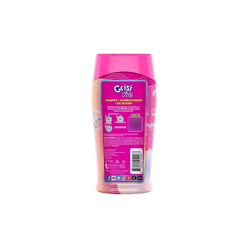 Shampoo Neonatos 3 En 1 Kids 300ml Grisi