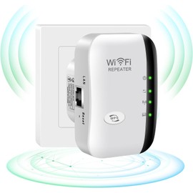 WiFi Extender,2024 Upgrade COOPOY Generation WiFi Booster,Covers Up to 3000 Sq.ft and 35 Devices,Internet Booster with Ethernet Port,WiFi Range Extender,Alexa Compatible (White)