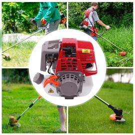 COFECO 31CC 4 Stroke Gas Engine with Silencer, Single Cylinder Air-Cooled Gasoline Engine Pull Start Motor Engine for Agricultural Lawn Mowers and Water Pumps