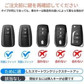 Car Logo Keychain Cover Fit Toyota Crown, C-HR, Corolla RAV4, Camry, Land Cruiser, Prado, 360° Protection Transparent TPU Car Key Chain Ring (Black)