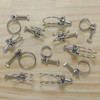 12 PCS Adjustable Double Wire Hose Clamps,304 Stainless Steel Hose