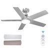 addlon Ceiling Fans with Lights, 42 inch Nickel Ceiling fan