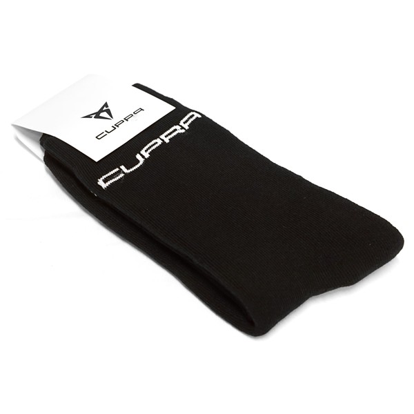 Seat CU10072 Sports Socks Black with Cupra Lettering Size 42-44, black