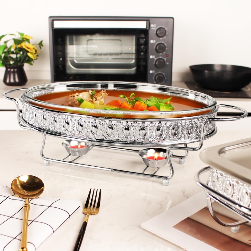 jinsongdafa Casserole Dish 13" x 9" Glass Baking Dish with