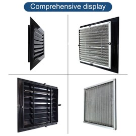 12" X 12" Premium Aluminum Attic Vent - Removable Filter Screen Design, Perfect for Gable Vents and Sheds - Durable Construction for Optimal Roof Ventilation，Vent Opening: 10" x 10"