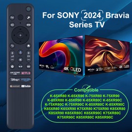 RMF-TX920U Replacement Voice Remote Control for 2024 Sony TVs, Backlit Remote Control Compatible with Sony Bravia TV Series