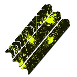 AlphaShield Bicycle Frame Protector Chain Stays Protection Film Sticker Frame Protection Carbon MTB BMX Paint Protection Film K099 (03 Racing Neon Yellow)