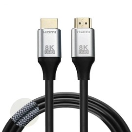 Mlink 8K HDMI Cable, 48Gbps High Speed HDMI 2.1 Cable, Braided HDMI Cable 2.1 8K 60Hz 4K 120Hz Support for HDR eARC HDCP 2.2/2.3, HDMI Cord Compatible with HDTV, Laptop, Monitor, PC (2M / 6.6 FT)