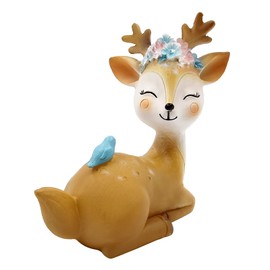 Spldsun Reindeer Decorative Figure Deer, Cute Series Figures, Elk Deer Figure, Simulation Deer Ornaments, Miniature 3D Bambi Animal Figures, Desktop Decorative Figure Craft