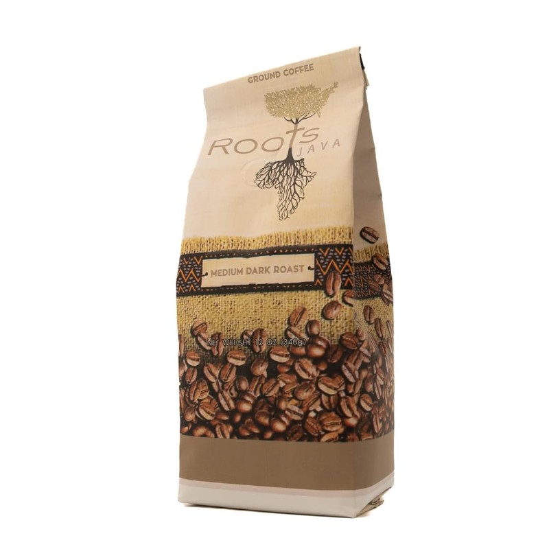 Roots Java Signature Medium Dark Roast Ground Coffee – Single-Origin