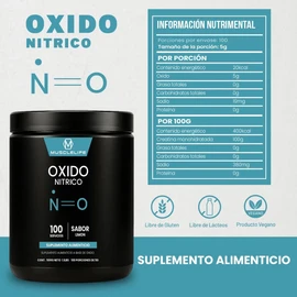 Óxido Nítrico Pre Entreno Suplemento Muscle Life 500g 100se