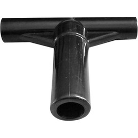 Schwarze T-förmige Rohrhülse, Trampolin-Enclosure Pole Endkappen, Zubehör, T-Rohr-Ersatz-Trampolin-Stangenabdeckung für Workout-Hofteile