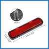 VekAuto Universal Reflector Motorcycle Safety Spoke Reflective w/Screw Red Auto