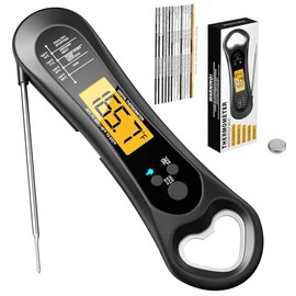 Digital Meat Thermometer, Meat Thermometer Digital for Grill and Cooking（Black）