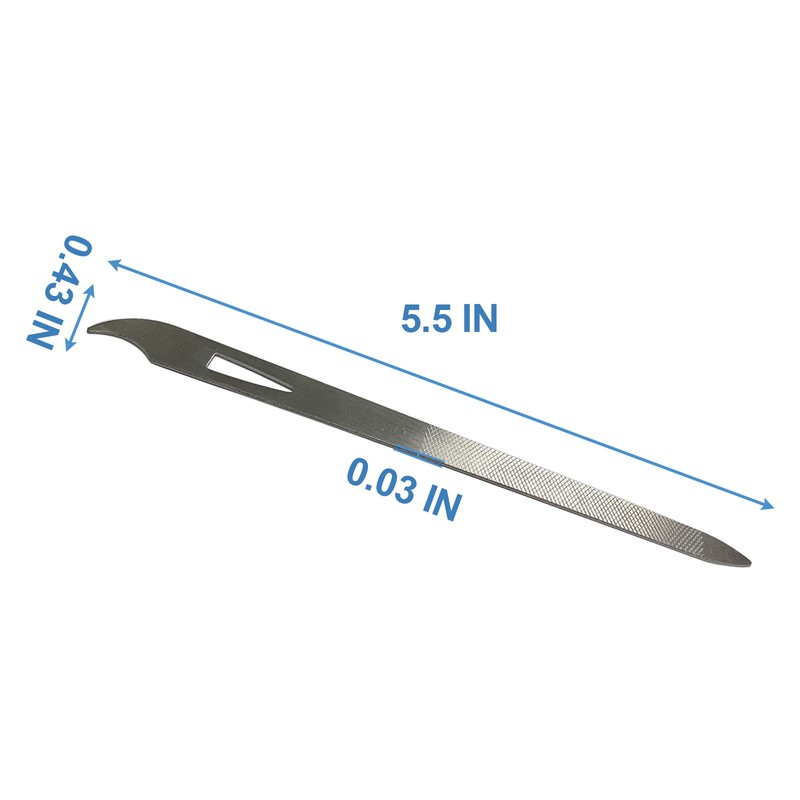 Nail Files for Natural Nails (6 Pack), Metal Nail File