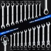Prostormer Ratcheting Combination Wrench Set, 20-Piece SAE & Metric Wrench