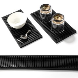 3-Piece Dish Drying Mats,PVC Dish Mats Kitchen Drying Mat for Drying Dishes,Coffee Maker Mat,Drying Pad for Kitchen,Bar,Coffee Shop