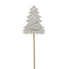 DARO DEKO Wooden Flower Stakes, Christmas Tree Stakes, 36 cm