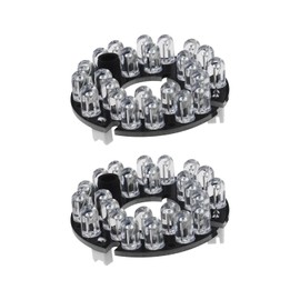 ECSiNG 2x 24 850nm IR LEDs Infrared Light Board IR Range up to 20-30 m for Camera Surveillance System and Night Lighting Various Cameras Black