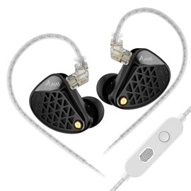 KZ-AM16 Wired Earphones with 16BA Drivers, 2 Sound Quality Versions (Balanced/Bass Enhanced), Detachable Cable, High-Resolution Audio Support, High Noise Isolation Design, HiFi Earphones with Enhanced
