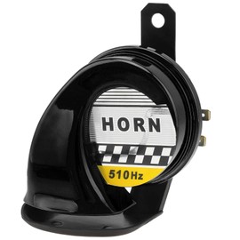 Windance 130DB 510HZ High Tone Electric Horn Waterproof Loud Snail Air Horn for 12V Vehicles Motorcycle Scooter Boat Trucks (Black)