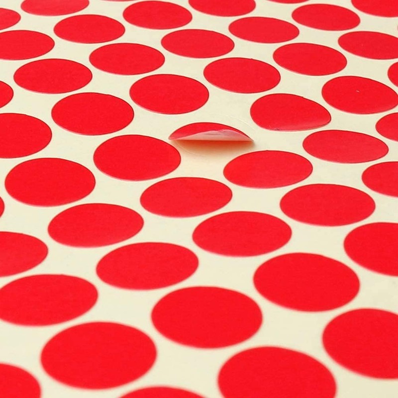 Dot Stickers,16 Sheet 8mm Round Coloured Dots Sticky Dots 3900