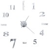 vidaXL 3D Wall Clock Modern Design 100 cm XXL Silver