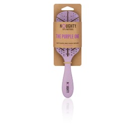 Noughty The Purple One Detangling Brush for Wet and Dry, Smooth and Tangle-Free Hair, Styling and Shower Brush for All Hairtypes, Eco-Friendly and Flexible for Daily Use