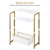 NovaNoka Narrow Side Tables Set of 2 for Small Spaces,