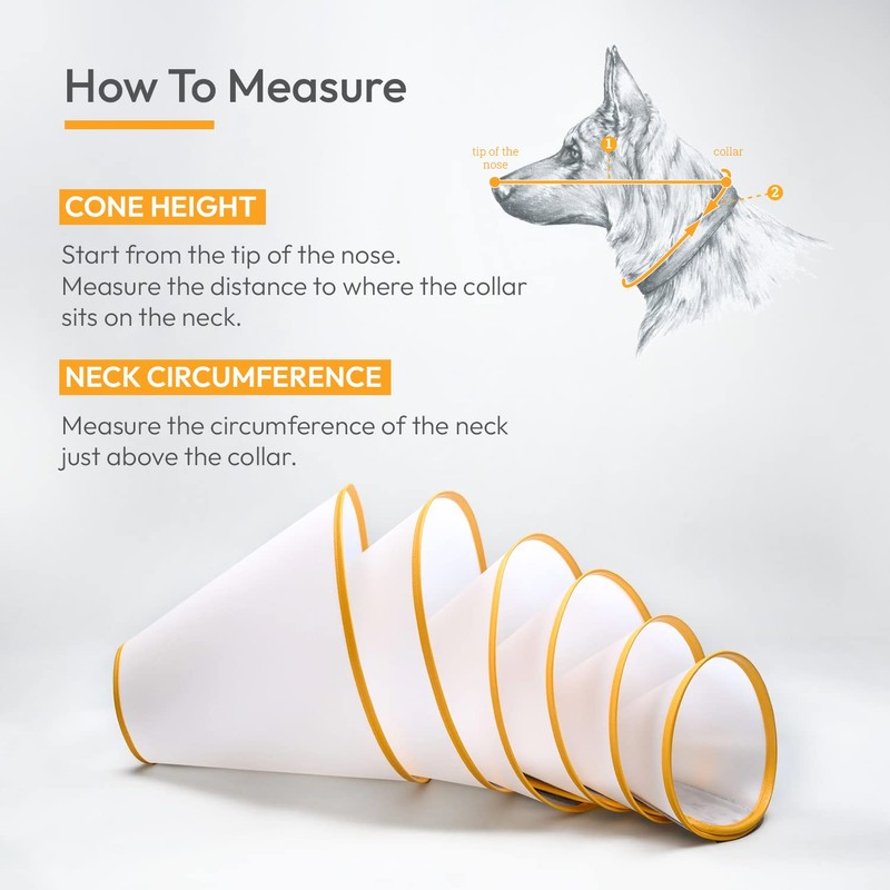 Animal Ortho Care Pet Cone E-Collar | Dog Cone, Recovery