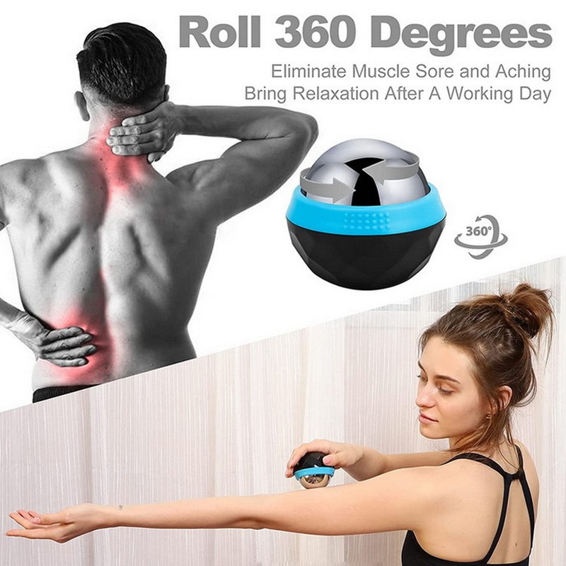 Cold Massage Roller Ball Handheld Heat Relief Stainless Steel Rolling