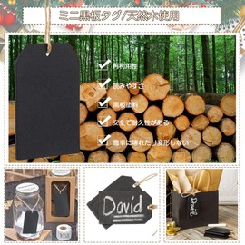 Mini Chalkboard Bottle Keeping Tags Set of 20 Wooden Bottle Tags Small Chalkboard Bottle Nameplate Bottle Tags Plates Chalkboard Reusable Double Sided Chalkboard DIY Craft Handmade Christmas Tree