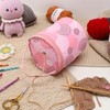 Dasonwin Portable Yarn Storage Bag - Pink Crochet Bag Organizer