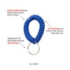 Lucky Line Wrist Coil with Key Ring, 10 Pack, Assorted