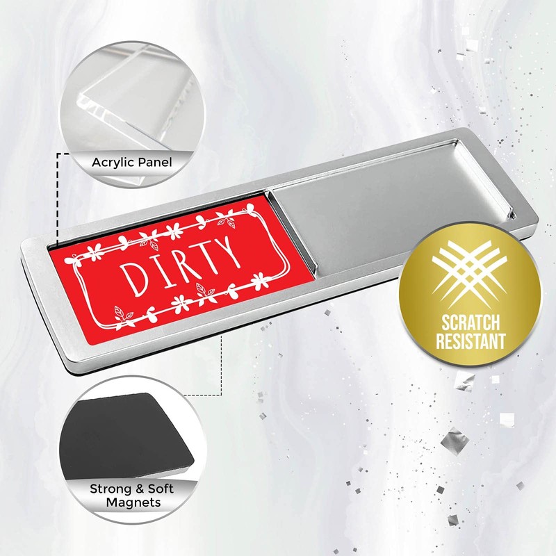 Dishwasher Magnet, Clean Dirty Sign Indicator for Dishwasher Easy to