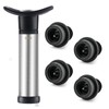 OWO Wine Vacuum Pump and 4 Stopper, Wine Save &