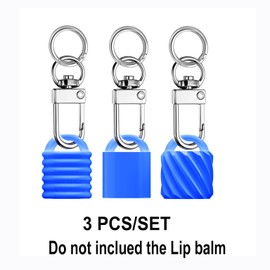 ERZHE ERZHE Keychain lip Cap for Langeige lip balm compatible with Aquaphor, cover replacement,Attachment for Lip Balm,(ONLY Cap) (Blue)