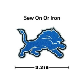 6 Pieces Sets Sports Styles Embroidered Patches for Lions Sew On/Iron On Patch Applique for Clothes, Dress, Hat, Jeans, DIY Accessories