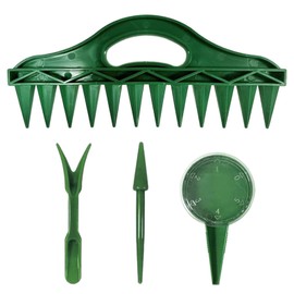 GDFHBD 4 Pieces Sowing And Hole Punching Tools, Gardening Hand-Assisted Sowing, Creative Soil Loose, Reusable, Sowing And Aid Tools.