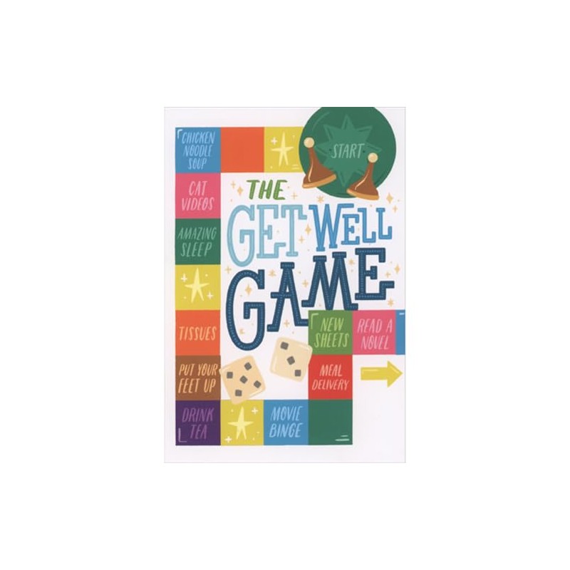 Pictura The Get Well Game: Game Board with Dice and