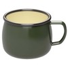 Captain Stag UH-505 Enameled Mug for BBQ, Olive Green, 13.5
