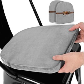 SINOSSO Kitchen - Juego de 2 cojines magnéticos de asiento para silla de cocina, 14 pulgadas, de terciopelo de lujo, cómodas almohadillas para orejas para silla para comedor, café, apilables (forma de